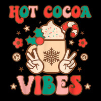 Groovy Hot Cocoa Vibes Hippie Xmas Merry Christmas Pajamas T Shirt Pocket T-shirt | Artistshot