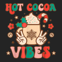 Groovy Hot Cocoa Vibes Hippie Xmas Merry Christmas Pajamas T Shirt 3/4 Sleeve Shirt | Artistshot