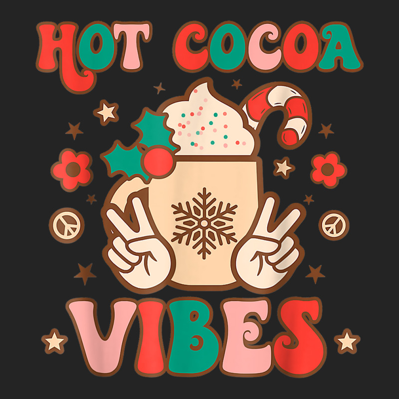 Groovy Hot Cocoa Vibes Hippie Xmas Merry Christmas Pajamas T Shirt 3/4 Sleeve Shirt by naeqozhuhaso | Artistshot