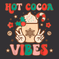 Groovy Hot Cocoa Vibes Hippie Xmas Merry Christmas Pajamas T Shirt Vintage Short | Artistshot