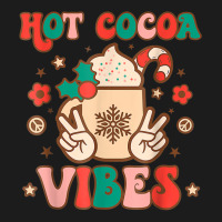 Groovy Hot Cocoa Vibes Hippie Xmas Merry Christmas Pajamas T Shirt Hoodie & Jogger Set | Artistshot