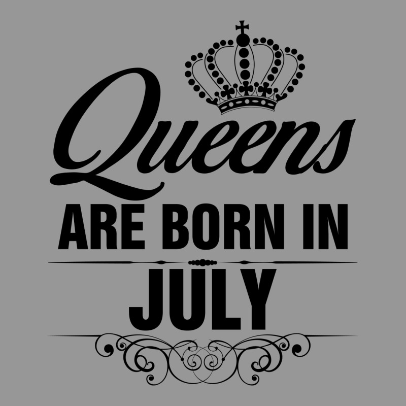 Custom Queens Are Born In July Womens V Neck T Shirt By Rardesign