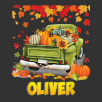 Thankful Oliver Thanksgiving Pumpkin Truck Fall Tree Blessed T Shirt Baby Bodysuit | Artistshot