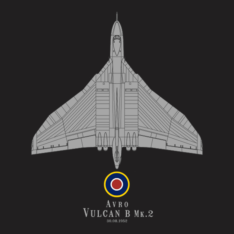 Avro Vulcan Bomber Tech Drawing T-shirt | Artistshot