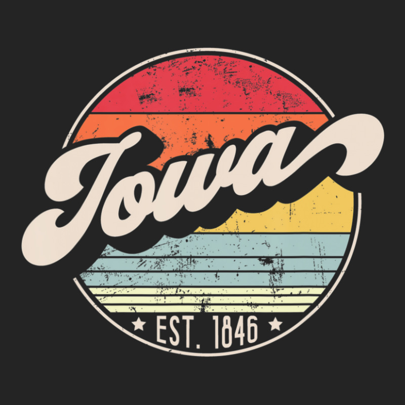 Retro Iowa Home State Ia Cool 70s Style Sunset 3/4 Sleeve Shirt | Artistshot