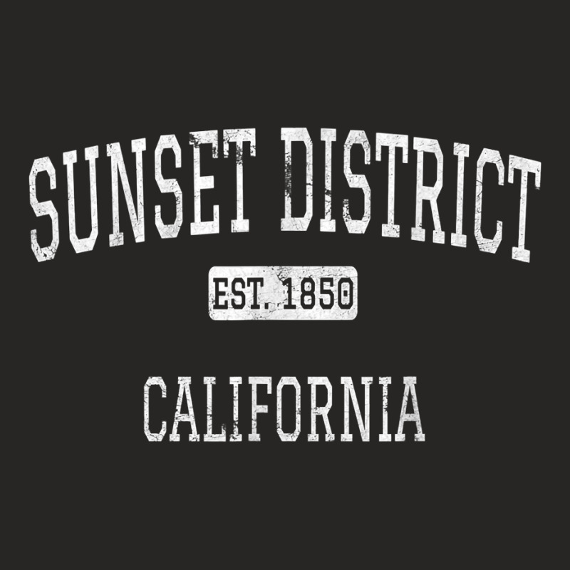 Sunset District California San Francisco Ca Vintage T Shirt Ladies Fitted T-Shirt by woxyfogaegae36 | Artistshot