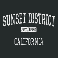 Sunset District California San Francisco Ca Vintage T Shirt Women's Triblend Scoop T-shirt | Artistshot