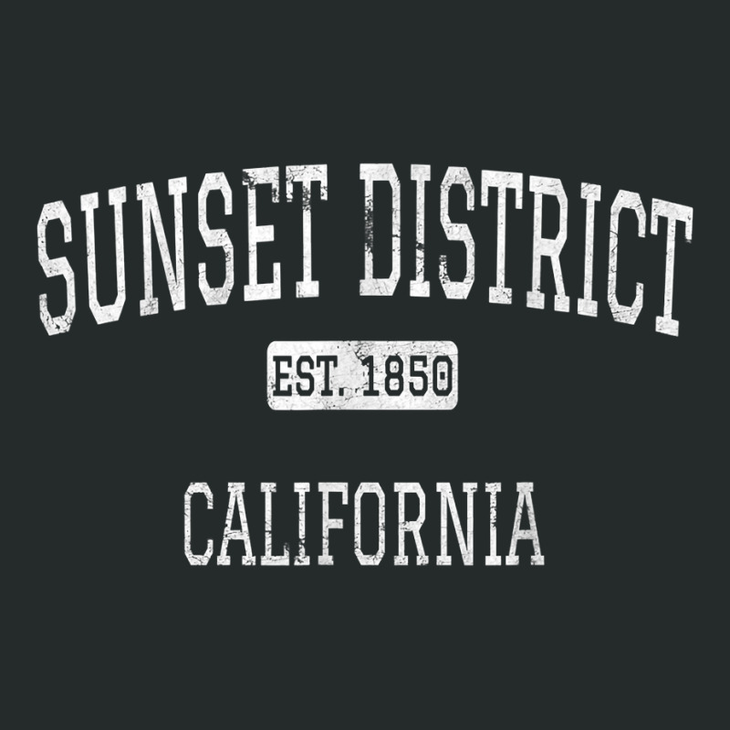 Sunset District California San Francisco Ca Vintage T Shirt Women's Triblend Scoop T-shirt by woxyfogaegae36 | Artistshot