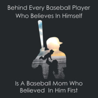 Behind Every Baseball Player Is A Mom That Believes-ndcip Crewneck Sweatshirt | Artistshot