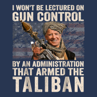 I Won't Be Lectured On Gun Control Shirt Funny Biden Taliban T Shirt Men Denim Jacket | Artistshot