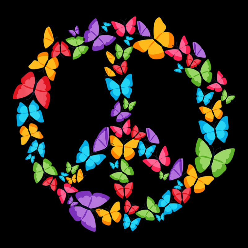 Retro Peace Love Love 60's 70's Hippie Butterflies Youth Sweatshirt by Kosdapen517 | Artistshot