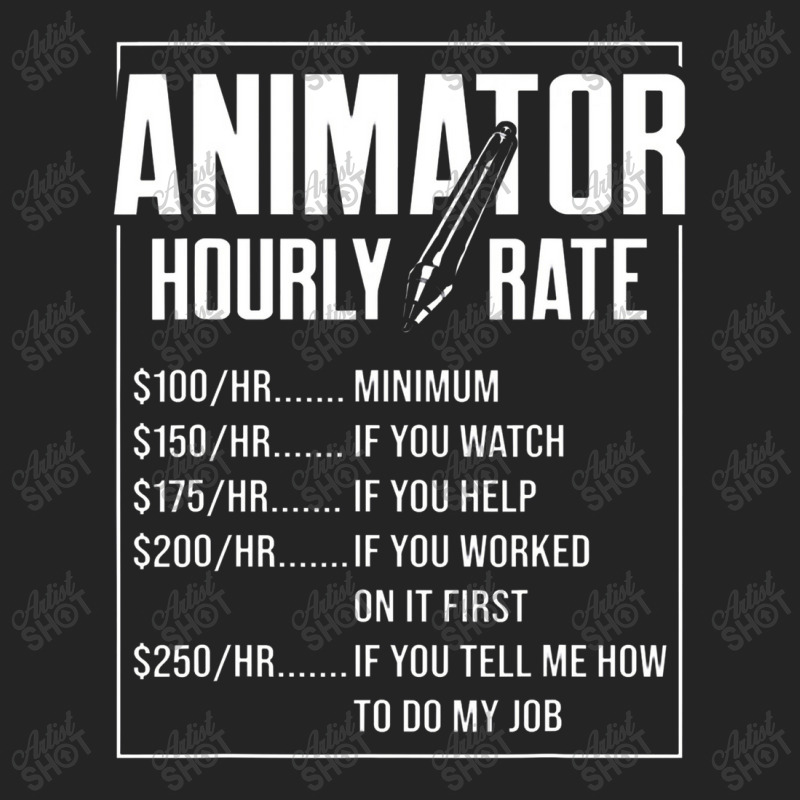 Animator Rate Animating Graphic Artist Animation 3/4 Sleeve Shirt by victordionnea | Artistshot