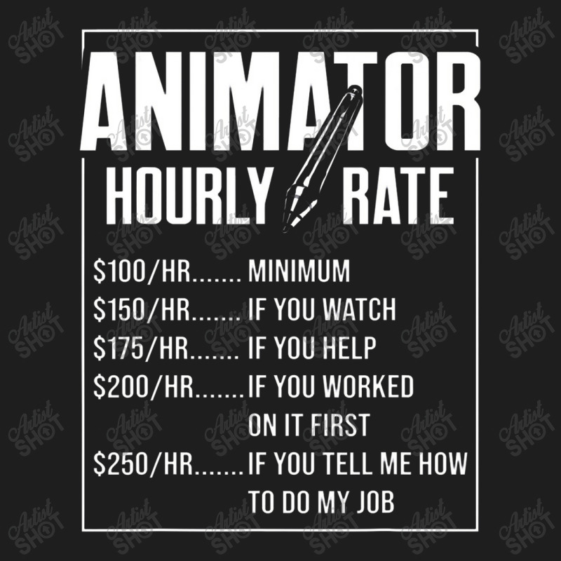 Animator Rate Animating Graphic Artist Animation Classic T-shirt by victordionnea | Artistshot