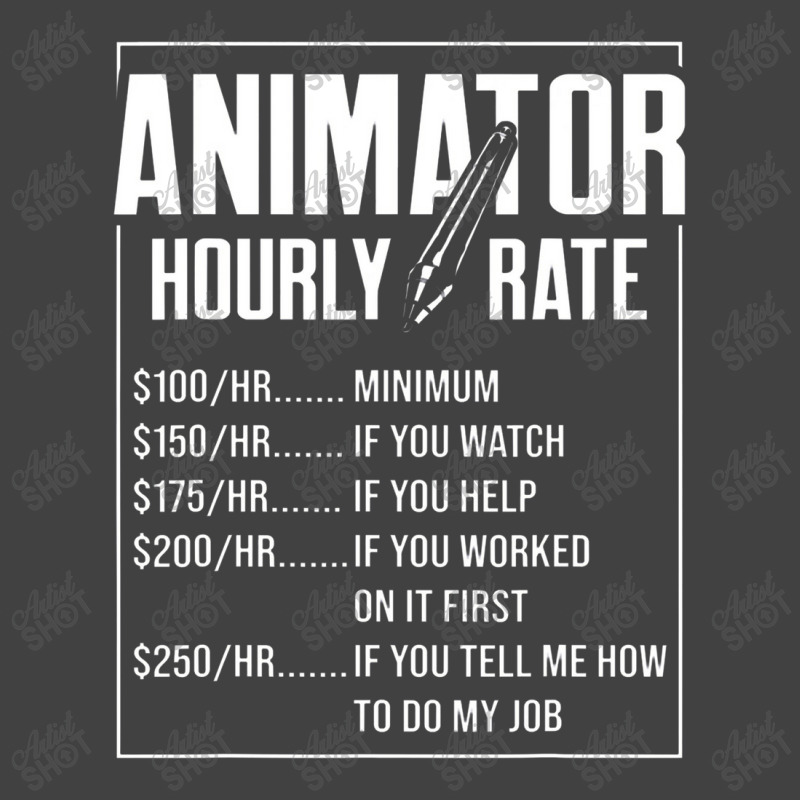 Animator Rate Animating Graphic Artist Animation Vintage T-Shirt by victordionnea | Artistshot