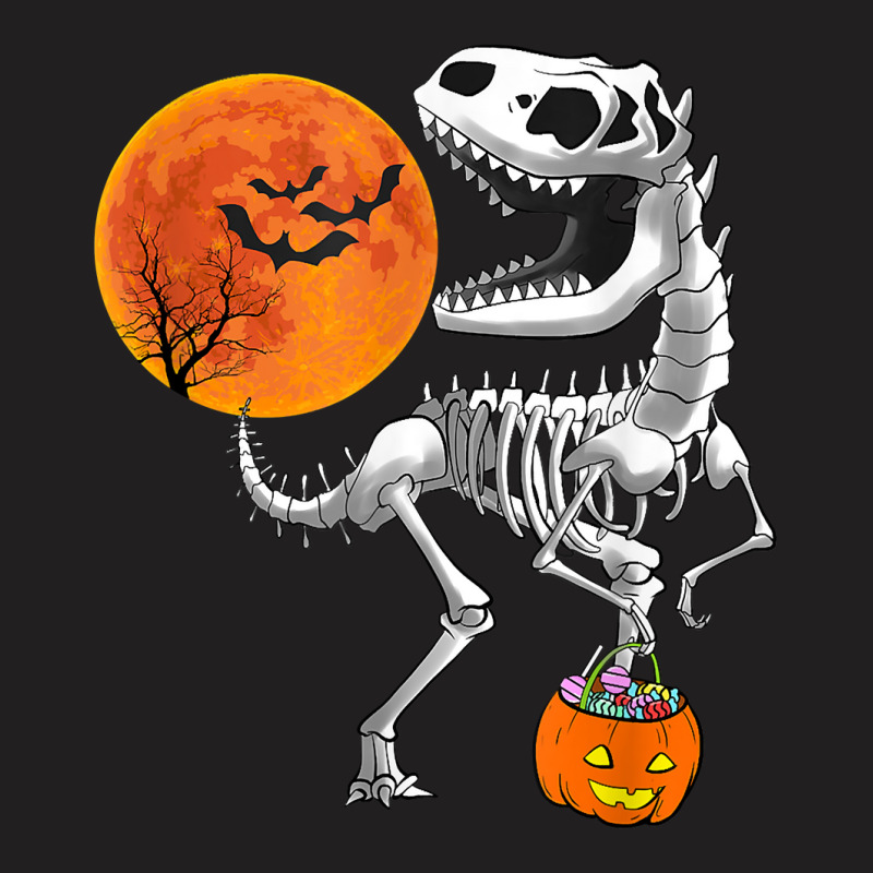 Halloween Dinosaur T Rex Skeleton Scary Boys Kids Teens T Shirt T-Shirt by naeqozhuhaso | Artistshot