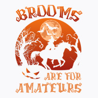 Brooms Are For Amateurs Witch Riding Horse Halloween Women Long Sleeve T-shirt | Artistshot