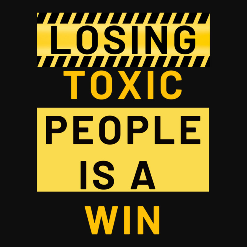 Losing Toxic People Is A Win Crop Top by cm-arts | Artistshot