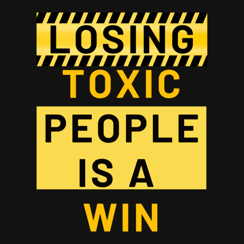 Losing Toxic People Is A Win Scorecard Crop Tee by cm-arts | Artistshot