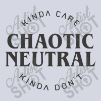 Chaotic Neutral Alignment Kinda Care Kinda Don't Funny Quotes Rela Fleece Short | Artistshot