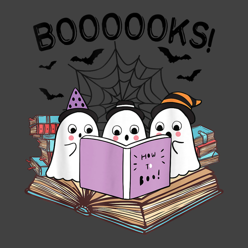 Cute Ghost Book Worm Nerd Boooks Halloween Party Costume T Shirt Copy Vintage T-shirt | Artistshot