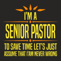 Im A Desk Senior Pastor T Shirt Ladies Fitted T-shirt | Artistshot