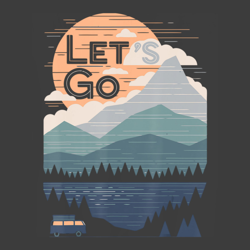 Let Go Let's Go Vacation Motivational Men's Polo Shirt by Adcock Salmon | Artistshot