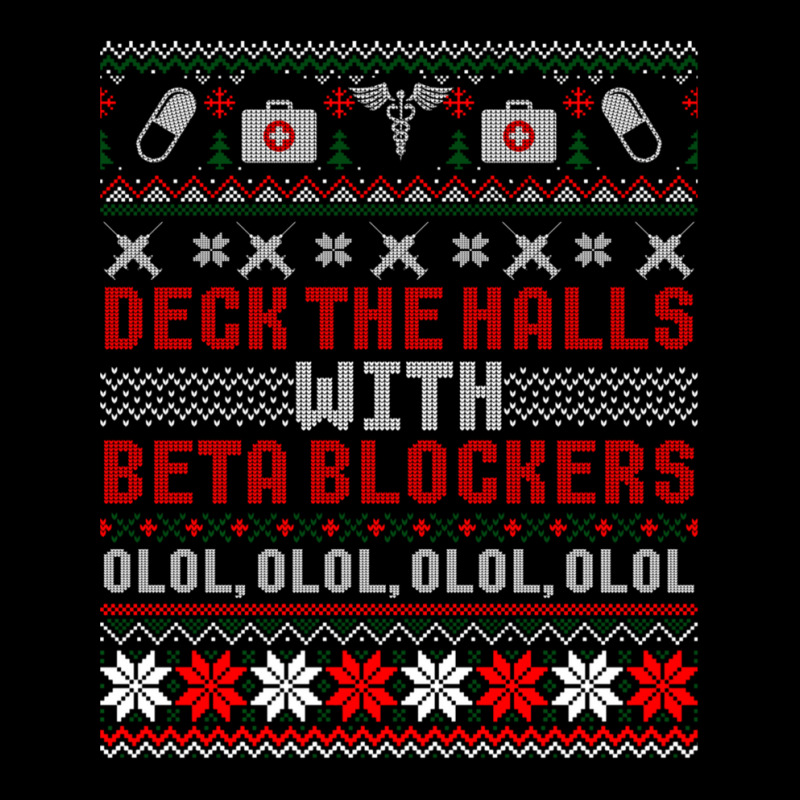 Deck The Halls Beta Blockers Nurse Christmas Ugly Sweater Youth Jogger by cm-arts | Artistshot