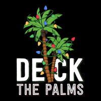 Deck The Palm Tree Lights Tropical Hawaii Family Christmas Adjustable Cap | Artistshot