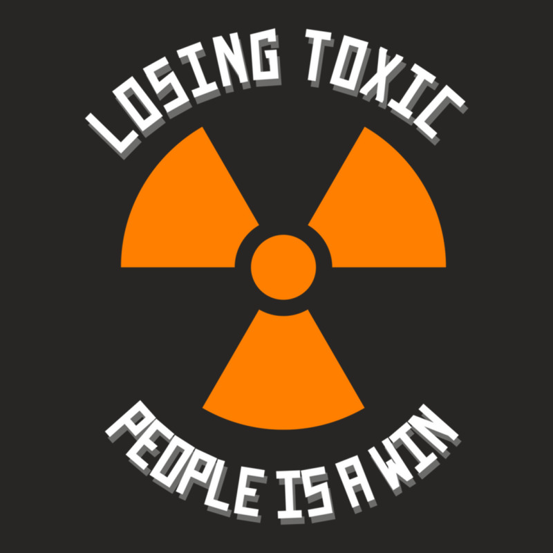 Losing Toxic People Is A Win - Motivational Quotes Ladies Fitted T-Shirt by cm-arts | Artistshot