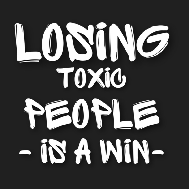 Losing Toxic People Is A Win - Toxica - Motivational Quotes Ladies Polo Shirt by cm-arts | Artistshot