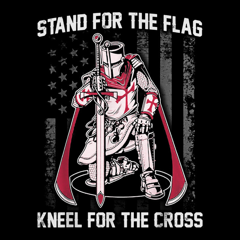 Stand For The Flag Kneel For The Cross Crusader Knights T Shirt Lightweight Hoodie | Artistshot