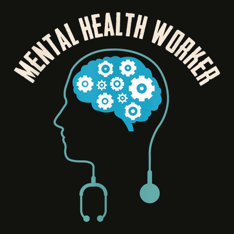 Mental Health Worker Brain Art Minimalist Aesthetic Scorecard Crop Tee by Uniform | Artistshot