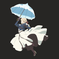 Violet Evergarden - Parasol - Minimalist Art Ladies Fitted T-shirt | Artistshot