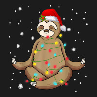 Christmas Lights Sloth Meditating Hoodie & Jogger Set | Artistshot