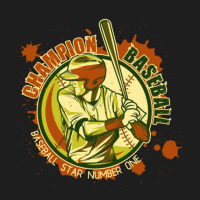 Champion Baseball, Baseball Star Number 1, Great Gift For Baseball Lov Classic T-shirt | Artistshot