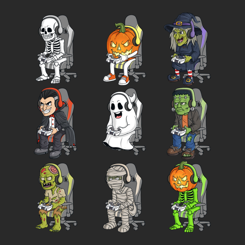 Gaming Halloween Skeleton Vampire Gamer Zombie Boys Kids Long Sleeve T Toddler T-shirt by lazhehurezhu | Artistshot