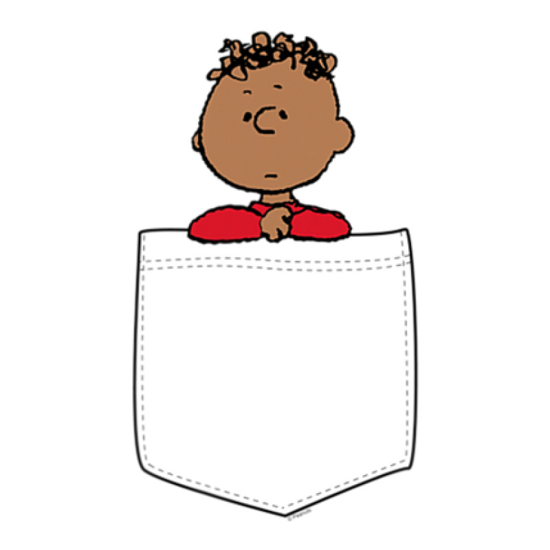 Peanuts Franklin Faux Pocket Sticker | Artistshot