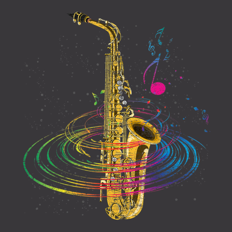 Sax Player Saxophonist Music Notes Saxophone Ladies Curvy T-Shirt by Kosdapen517 | Artistshot