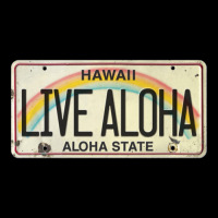 Live Aloha Vintage License Plate Baby Tee | Artistshot