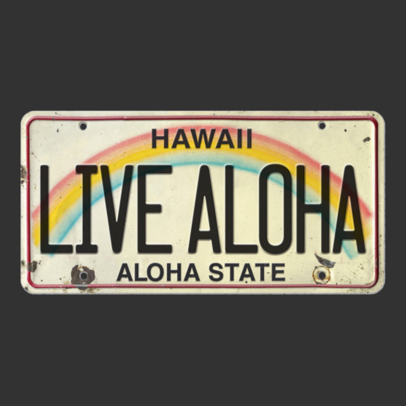 Live Aloha Vintage License Plate Baby Bodysuit | Artistshot