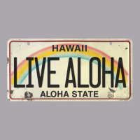 Live Aloha Vintage License Plate Youth 3/4 Sleeve | Artistshot