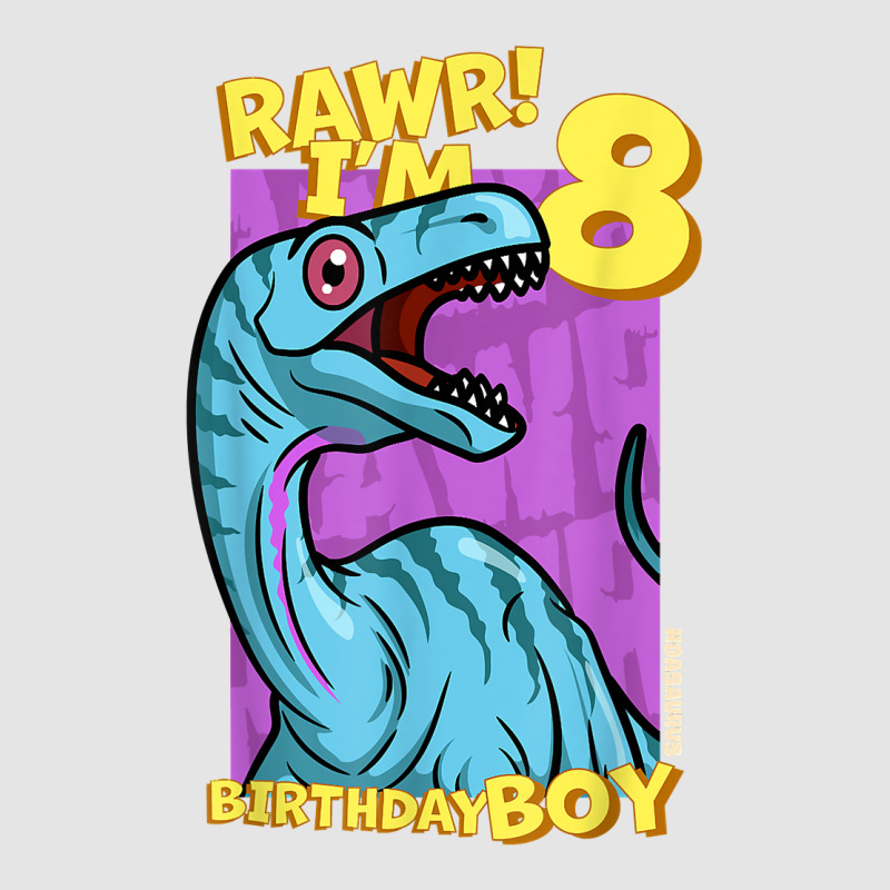 Rawr! I'm 8 Birthday Boys 8th Birthday Dino Noasaurus T Shirt Exclusive T-shirt | Artistshot