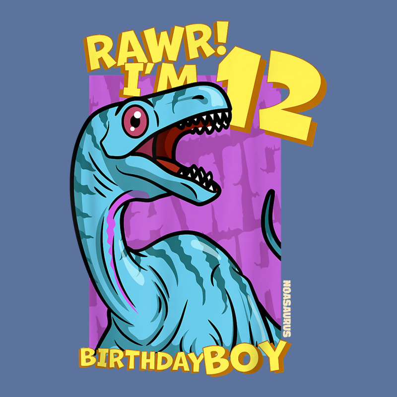 Rawr! I'm 12 Birthday Boys 12th Birthday Dino Noasaurus T Shirt Lightweight Hoodie | Artistshot