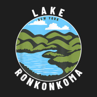 Lake Ronkonkoma New York Ny Badge Souvenir Vacation T Shirt Classic T-shirt | Artistshot