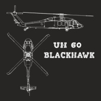 Uh 60 Blackhawk Us Army Aviation Utility Helicopter Ladies Fitted T-shirt | Artistshot