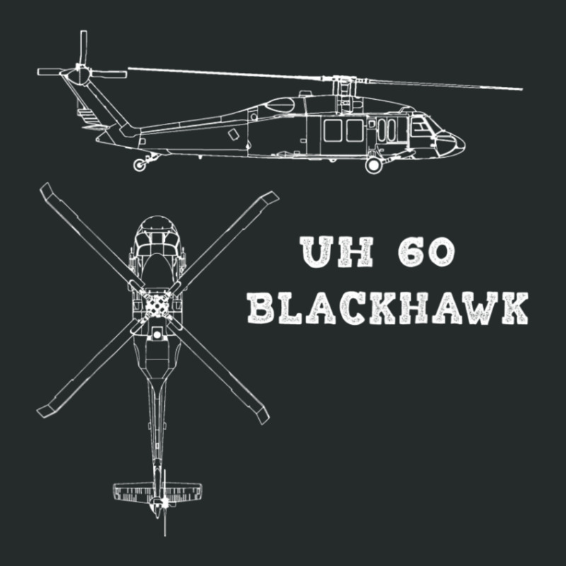 Uh 60 Blackhawk Us Army Aviation Utility Helicopter Women's Triblend Scoop T-shirt by laughingtuy | Artistshot