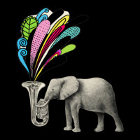 Elephant Playing A Musical Instrument Adjustable Cap | Artistshot