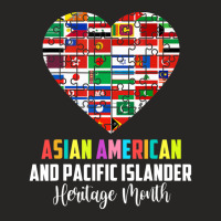 Asian American And Pacific Islander Heritage Month Heart Ladies Fitted T-shirt | Artistshot