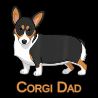 Cute Black Tricolor Pembroke Corgi Dad Dog Lovers Long Sleeve Baby Bodysuit | Artistshot