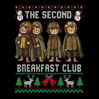 The Second Ugly Christmas Breakfast Sweater Club Costume Cropped Hoodie | Artistshot